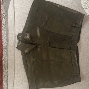 BCBGMaxAzria Shimmering Dark Olive Women's Cargo Shorts